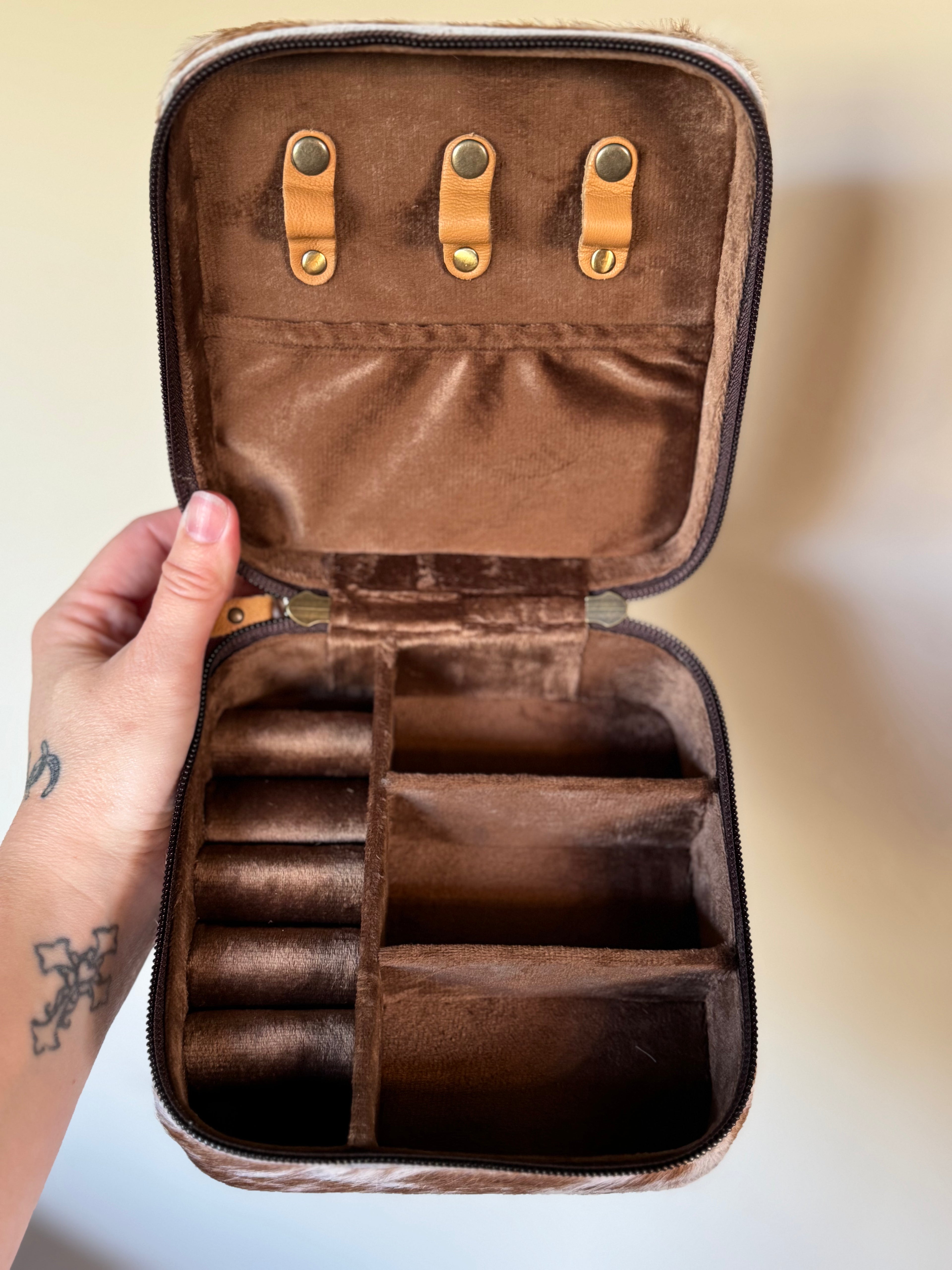 Cowhide Jewelry Box