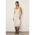Breeze & Blossom Flutter Ruffled Midi Dress