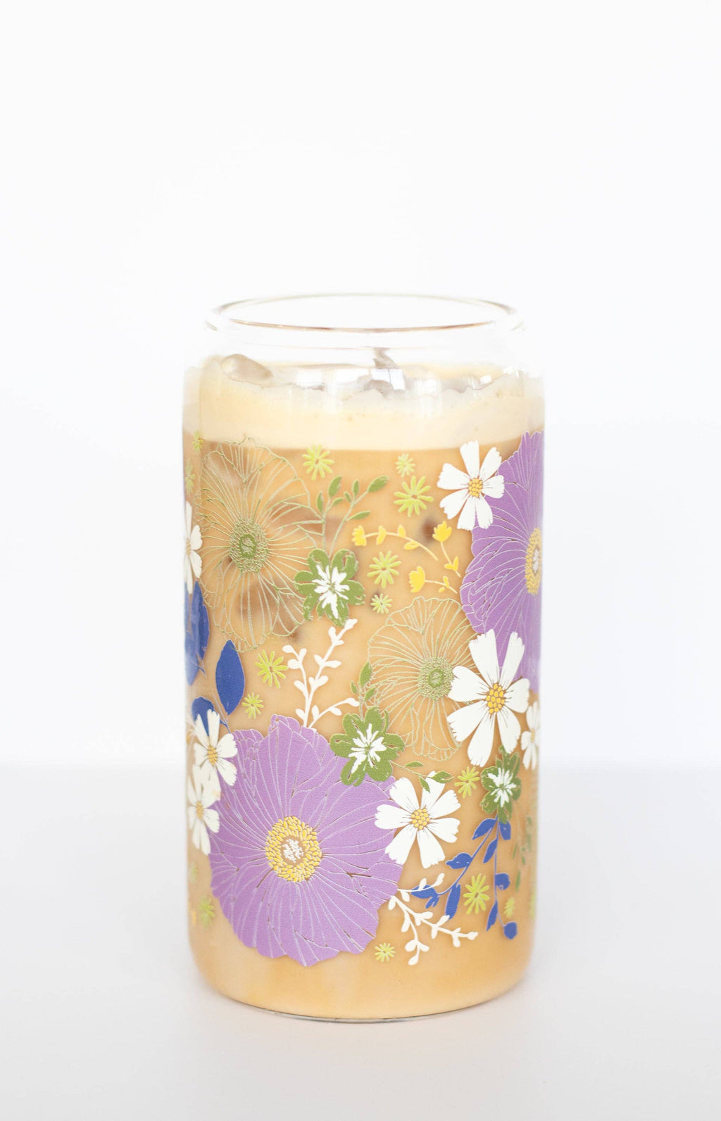 Anemone Garden Can Glass
