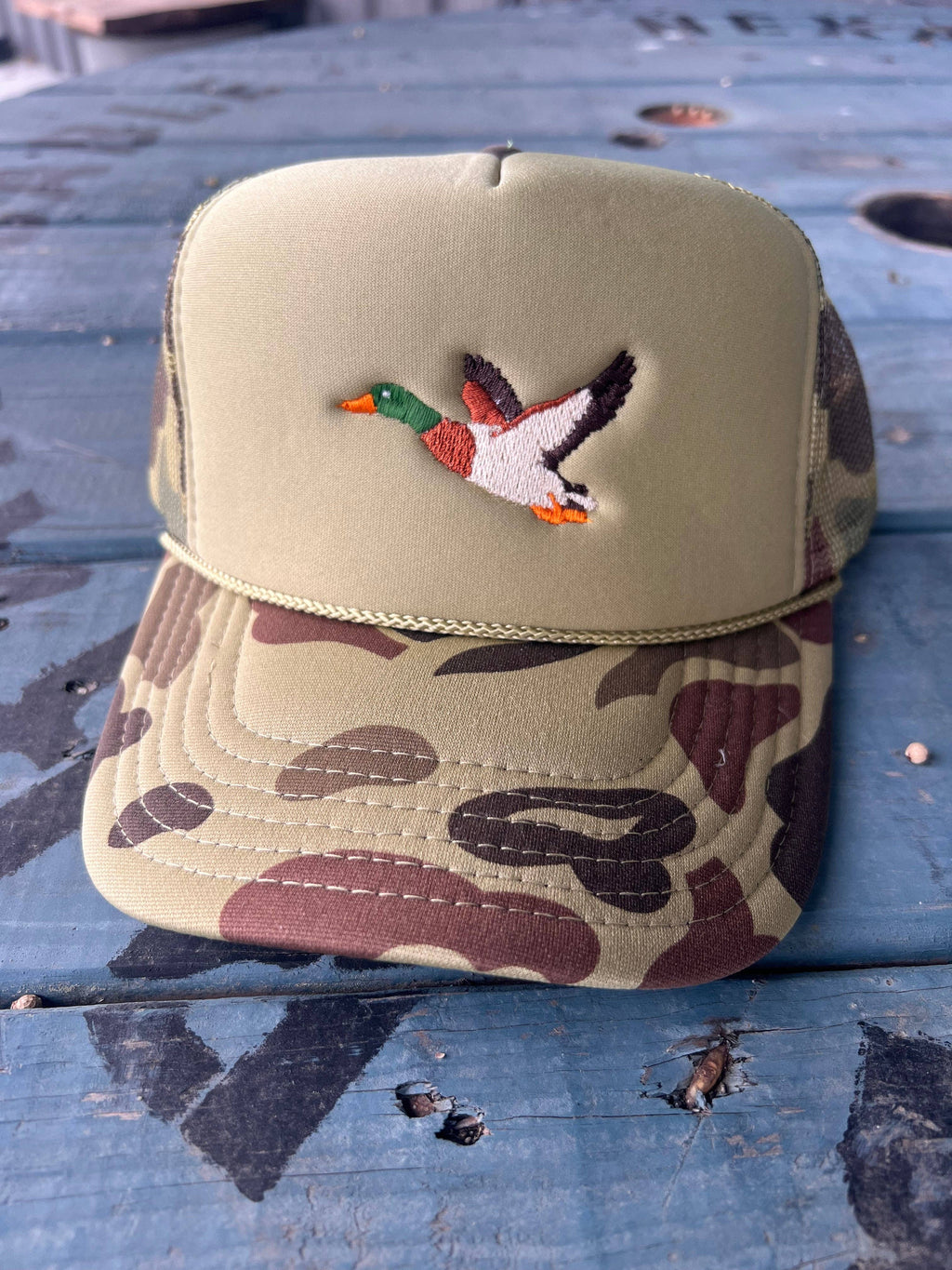 Mallard Duck Camo & Olive Trucker