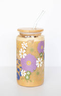 Anemone Garden Can Glass