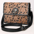 Floral Carved Buckstitched Bag