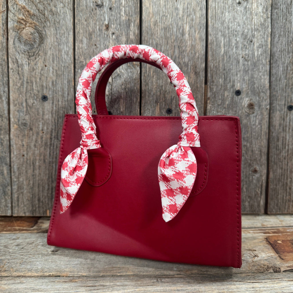 Red and White Western Twilly/ Cowgirl Necktie