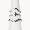 Skyweaver Silver Stackable Rings