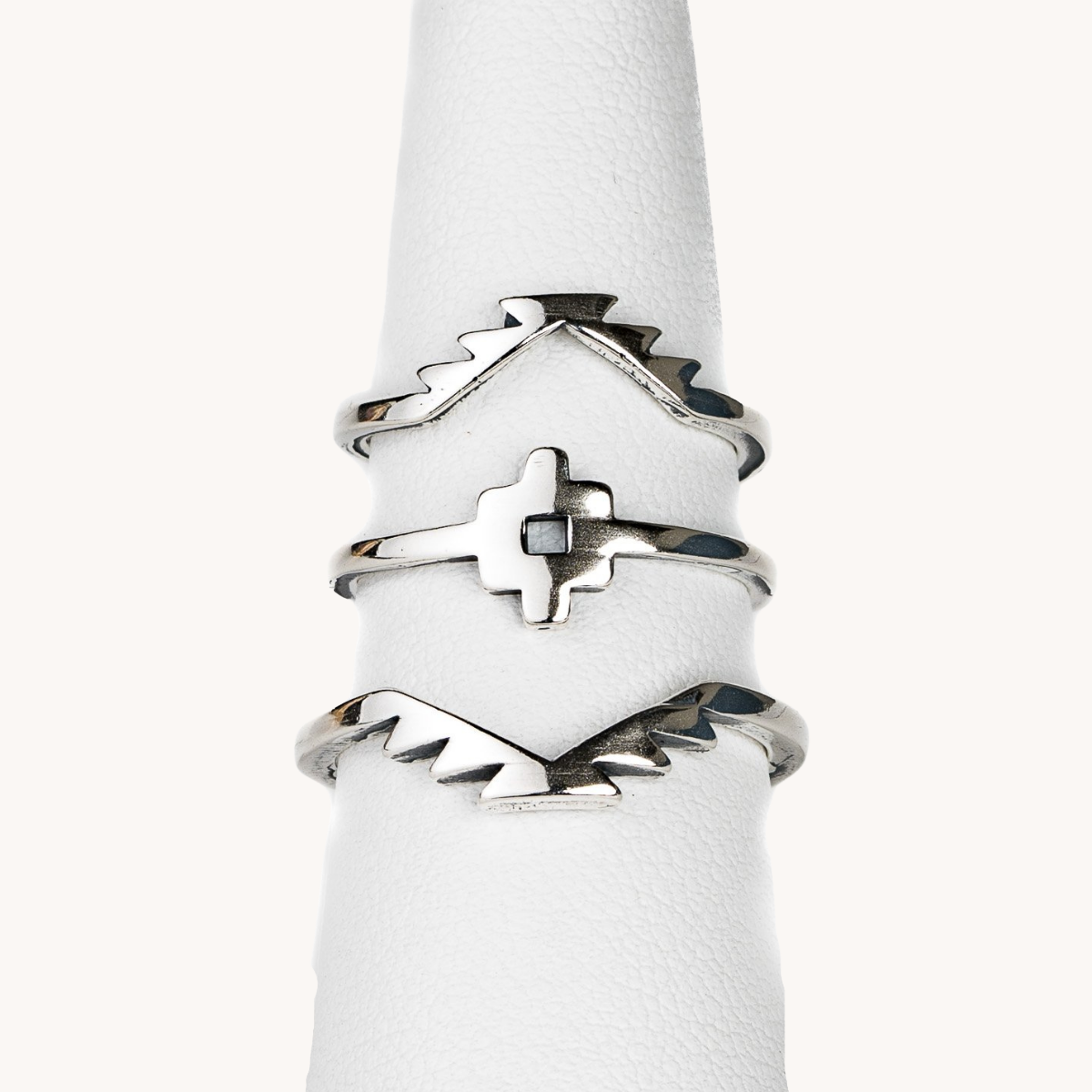 Skyweaver Silver Stackable Rings