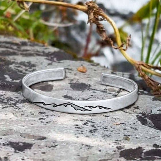 Mountainscape Mountain  Cuff Bracelet