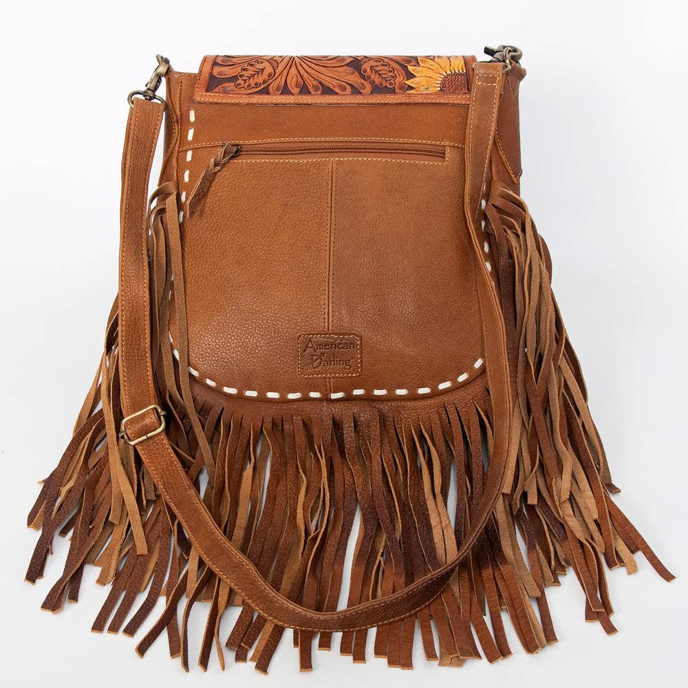 Genuine Western Leather Messenger Bag