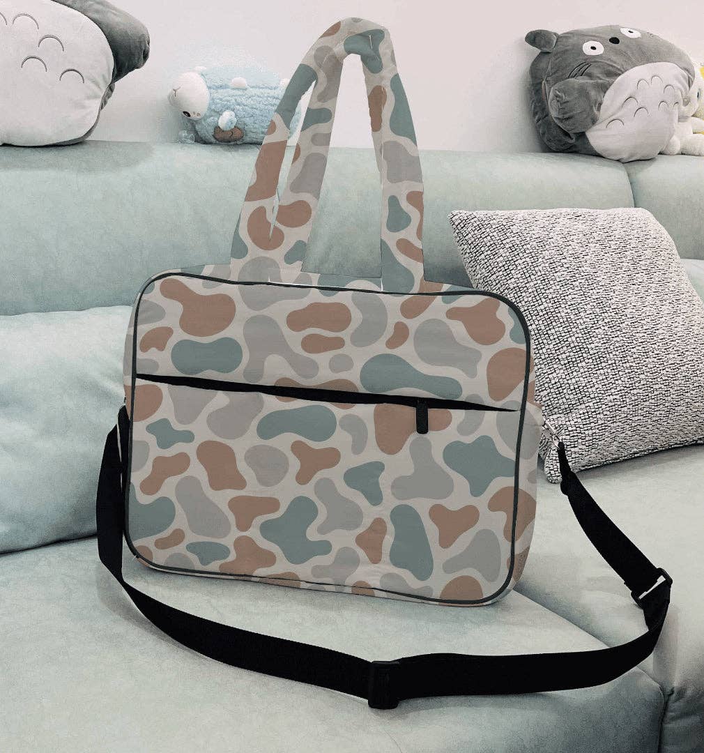 Puffer Duffel Bag in Camo