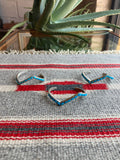 Vintage Turquoise Stone Sterling Silver Bracelet *Native*
