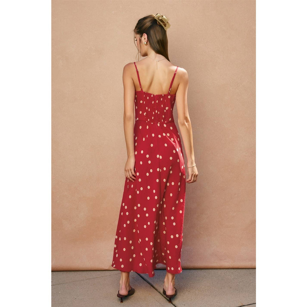 Show Out Front Tie Slit Maxi Dress