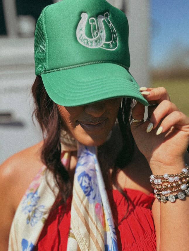 Lucky You Embroidered Trucker Hat