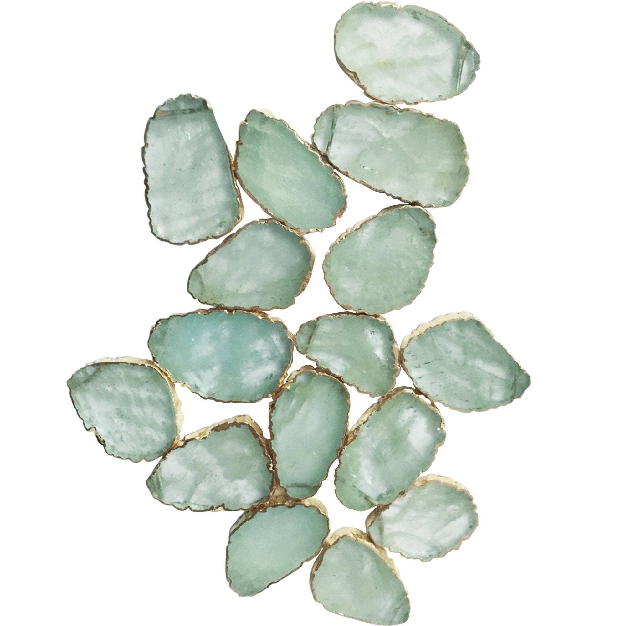 Gemstone Bolo Tie - Aquamarine (Gold)