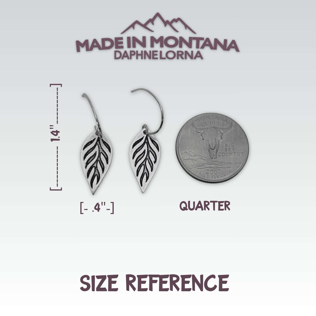 Silver Feather Lite Earrings