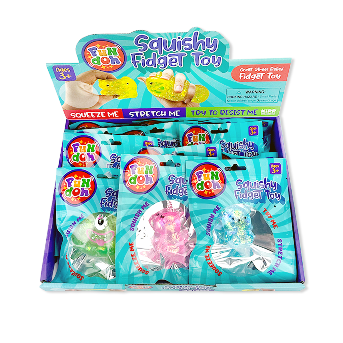Fun Doh Squish and Squeeze Gummy Fidget Toy