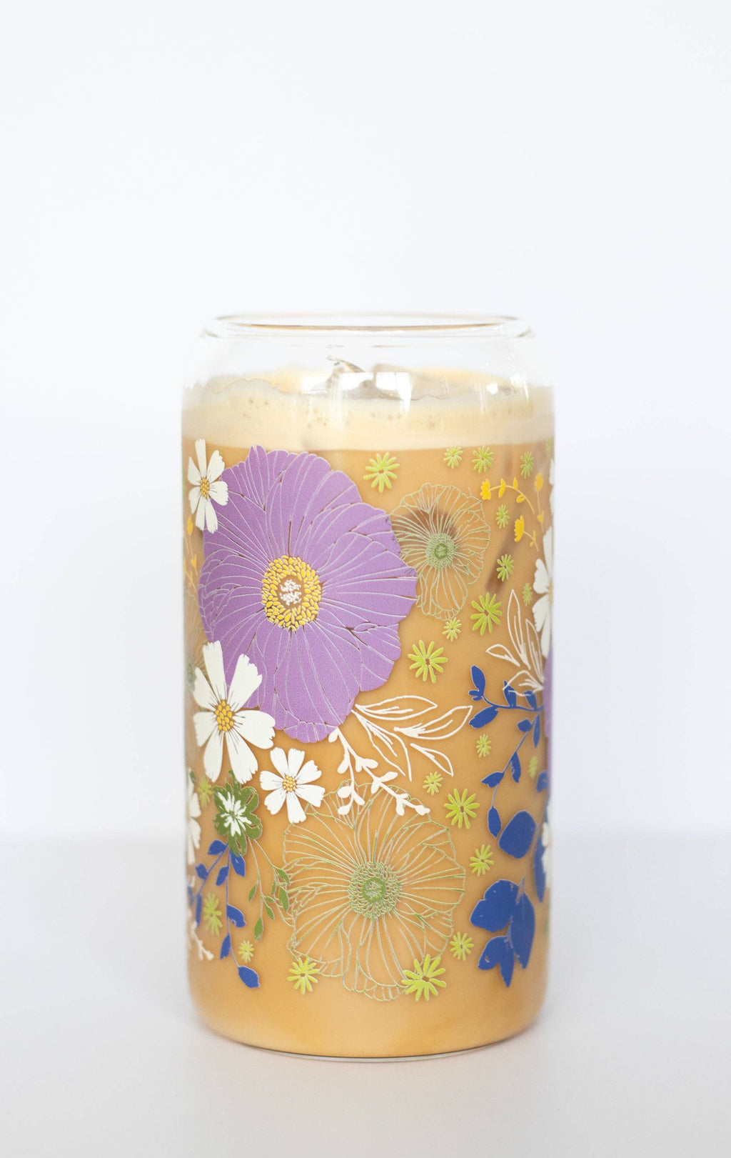 Anemone Garden Can Glass