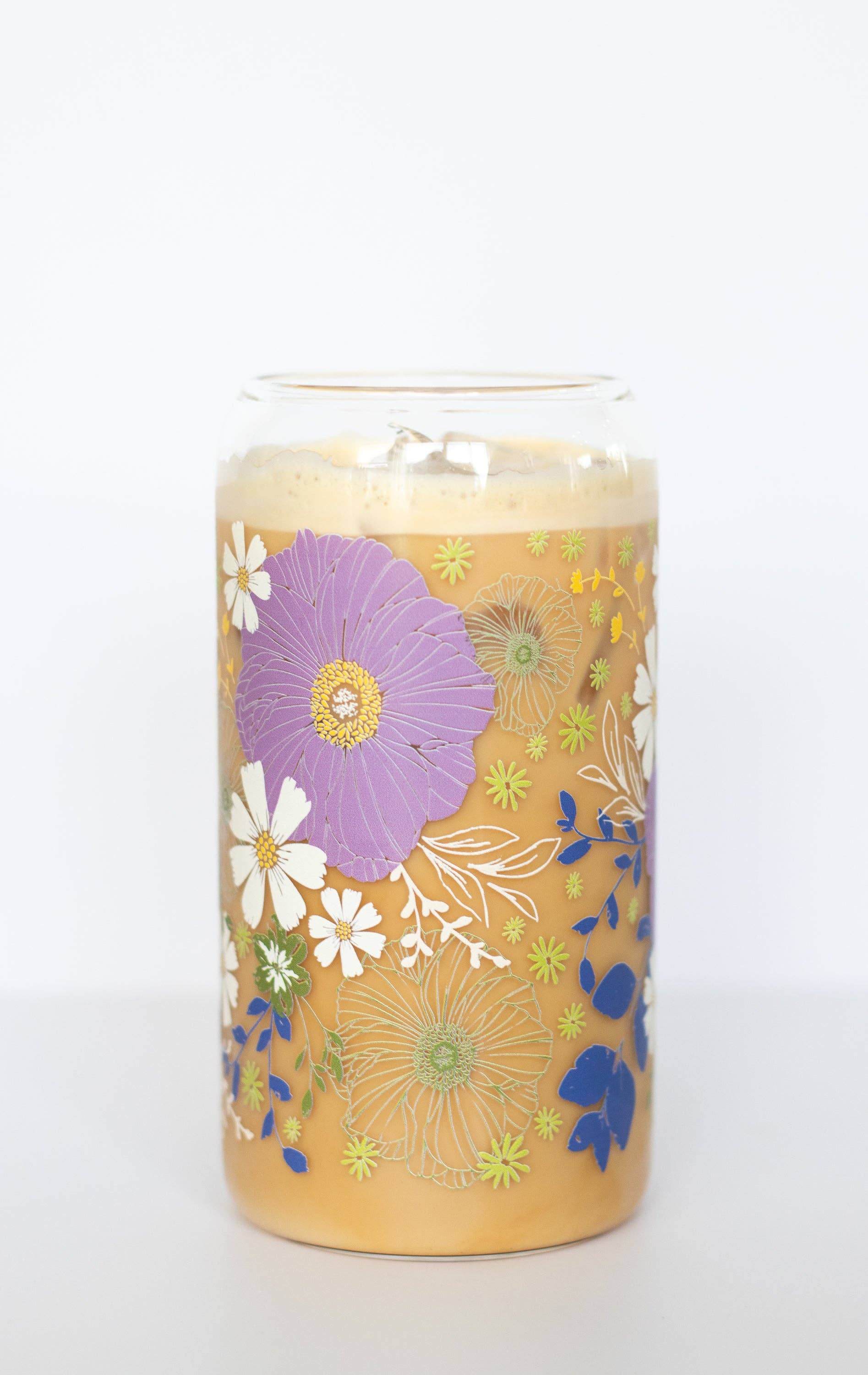 Anemone Garden Can Glass