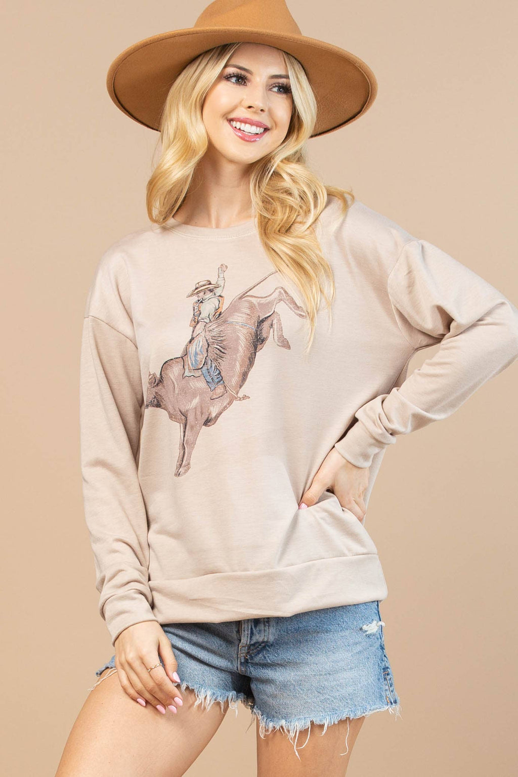 Layla Western Graphic Long Sleeve