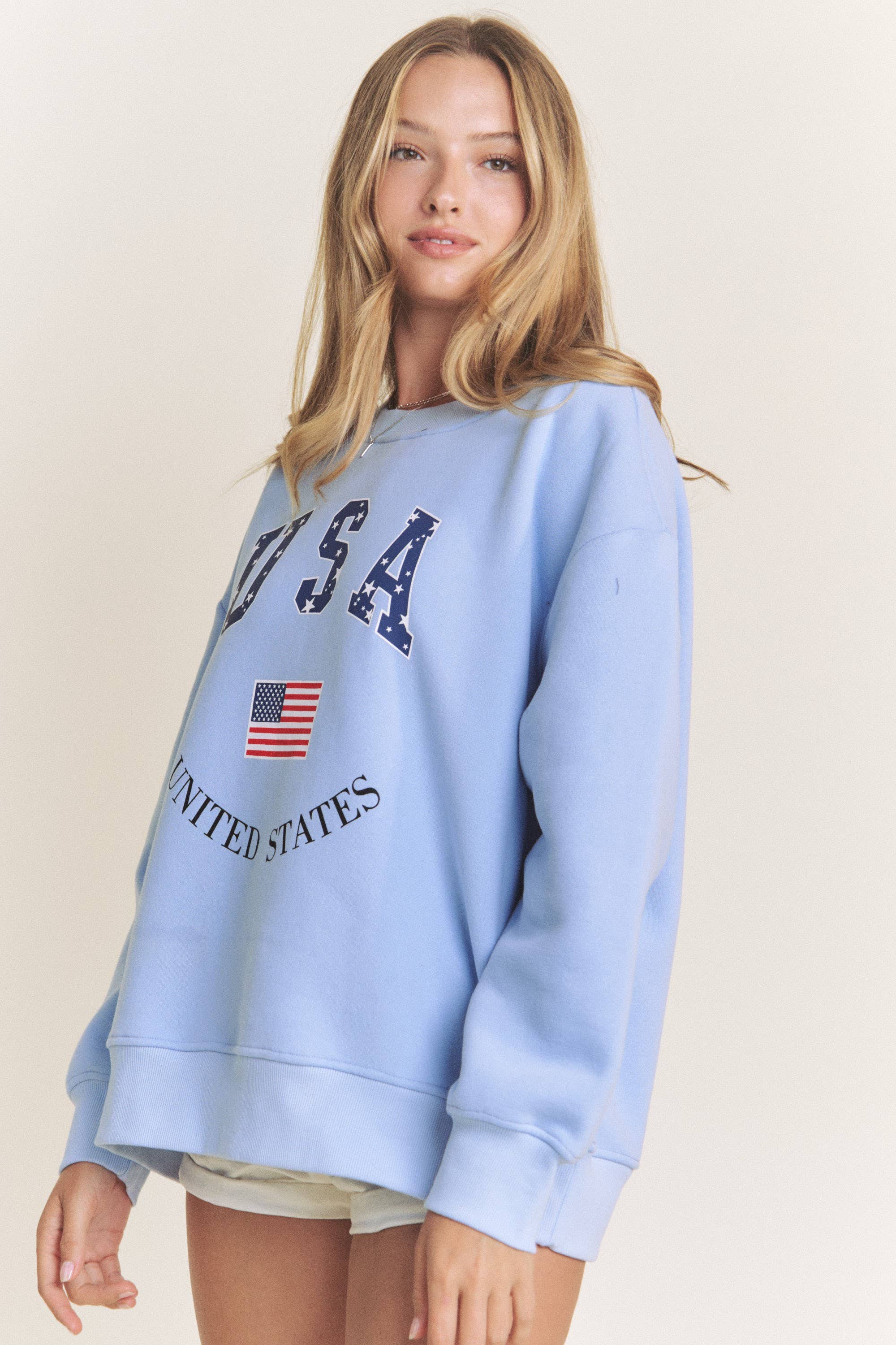 Plus Size USA Sweatshirt