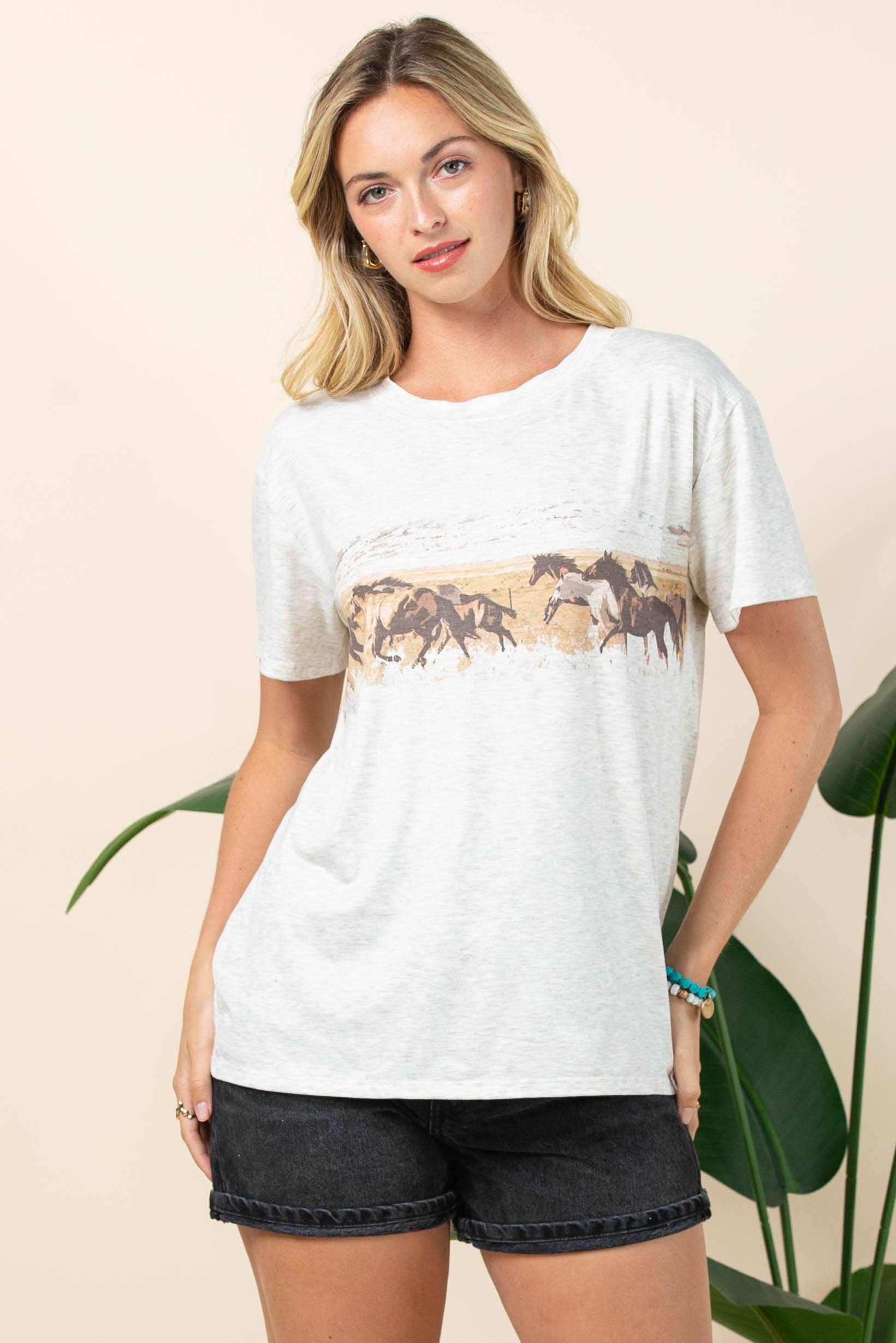 Running Horses Graphic Tee
