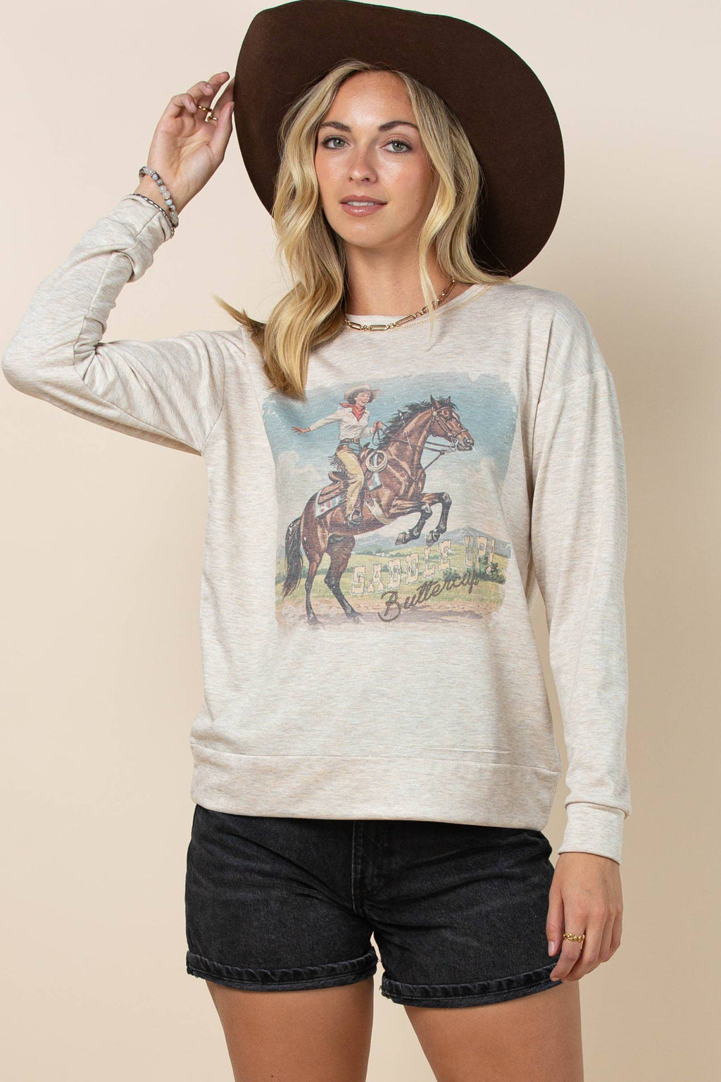 COCO WESTERN VINTAGE GRAPHIC Long Sleeve