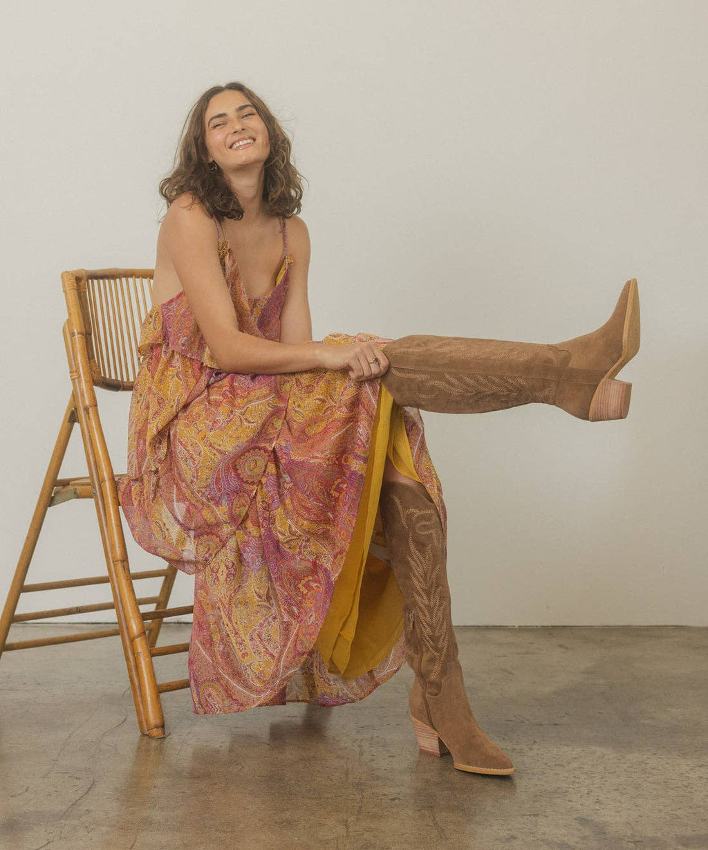 The Samara Embroidered Tall Boot