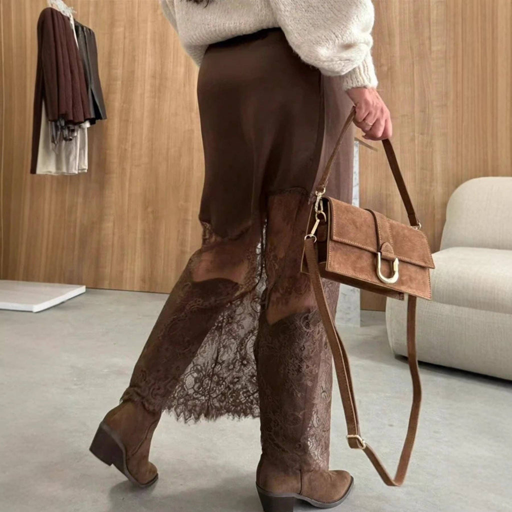 A Night Out West High Waist Midi Skirt