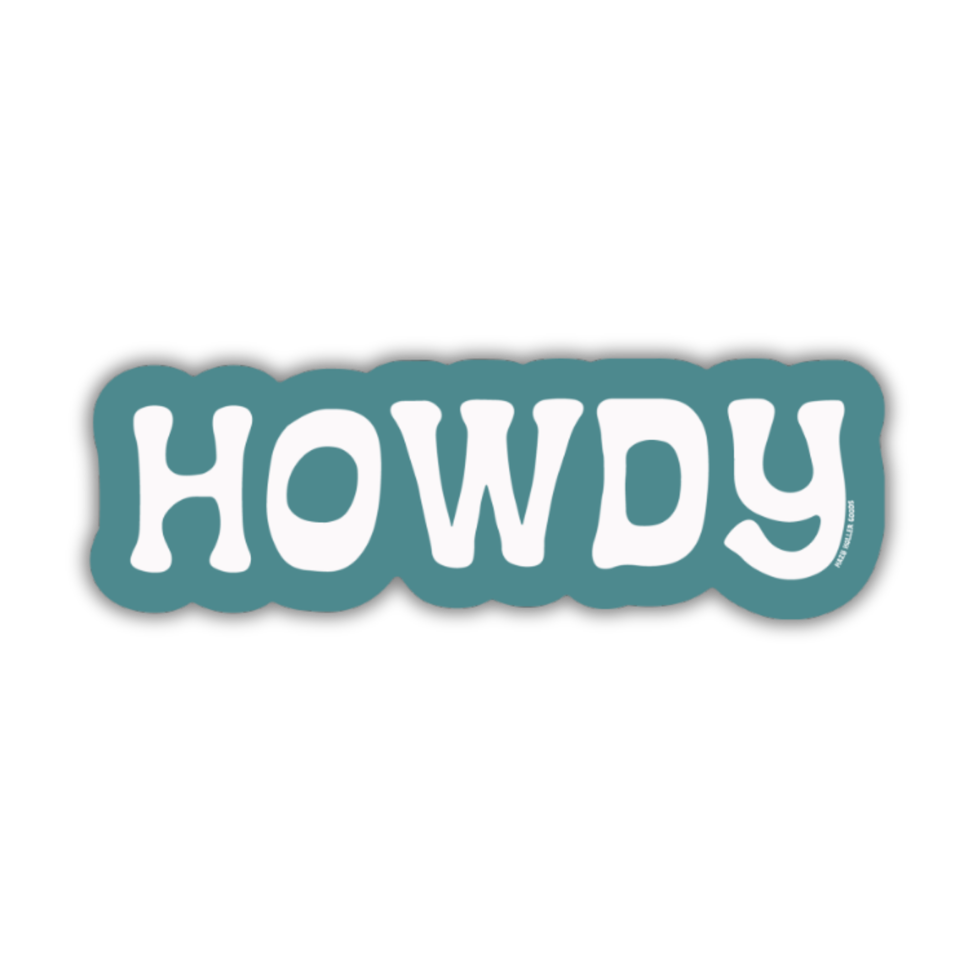 Howdy Western Sticker